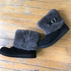 UGG Ellee Black Boots